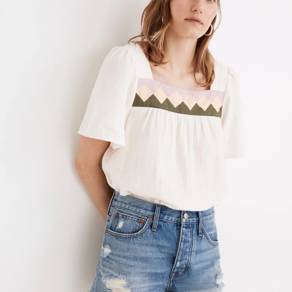 Relaxed Denim Shorts in Homecrest Wash: Ripped Edition